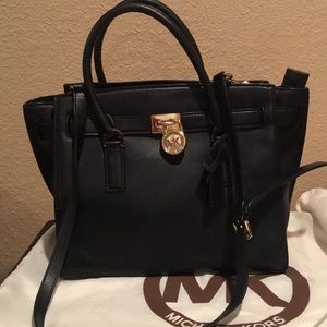 Michael Kors Black Leather Bag